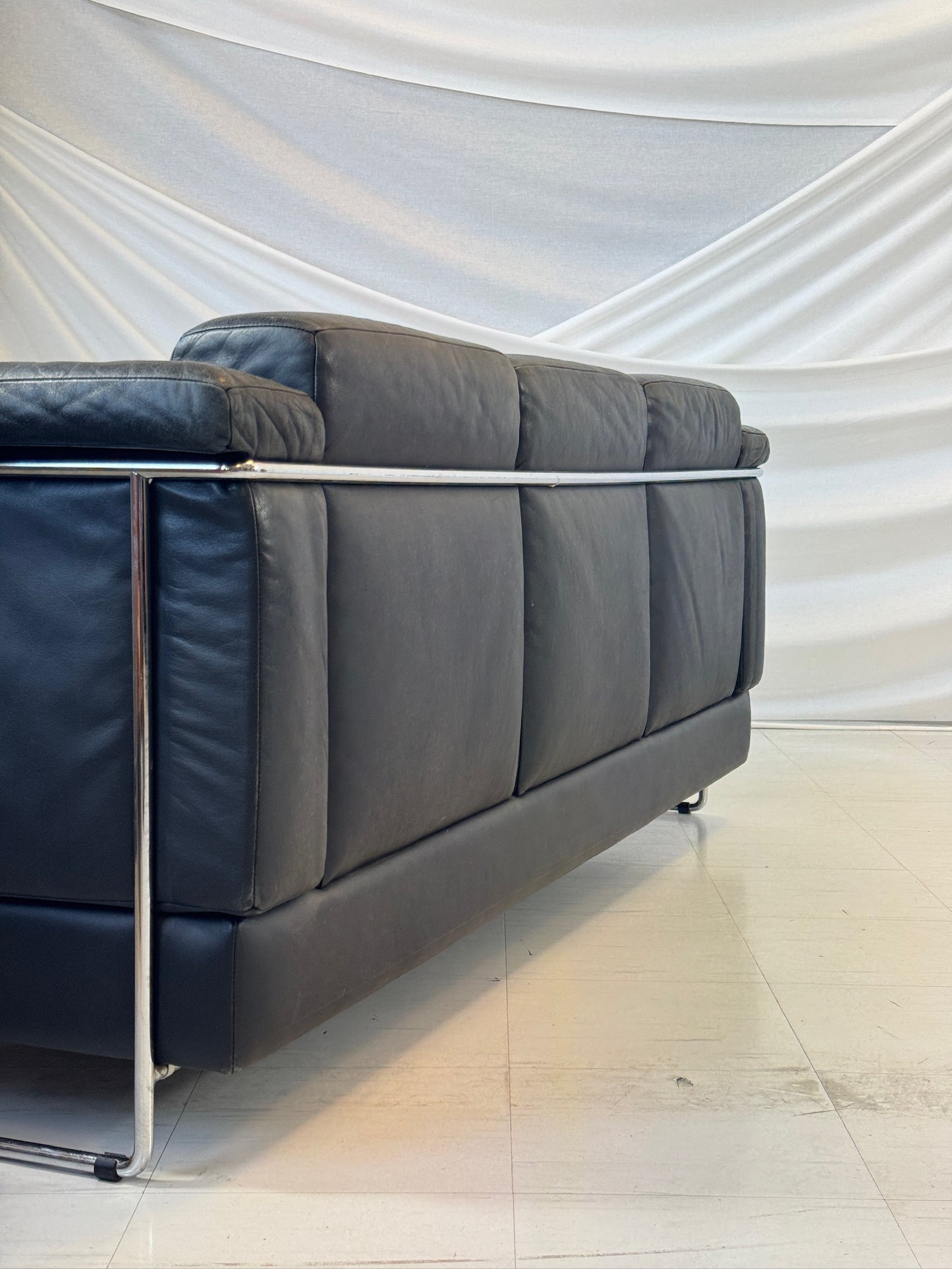 Vintage Chrome Sofa by Roland Zünd for Züco (Carat Series)