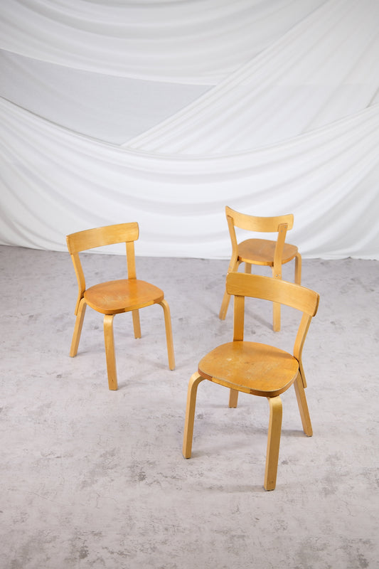 Artek 69-stol av Alvar Aalto, 2 tillgängliga