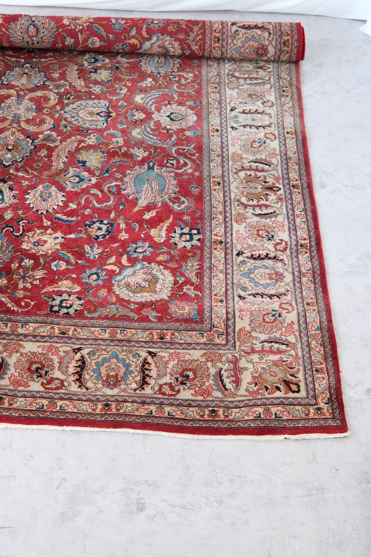 Stor handknuten persisk matta 360 × 260 cm