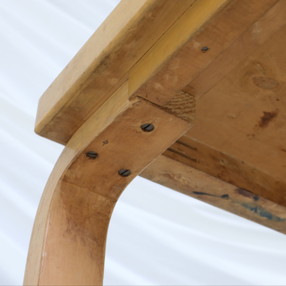 Alvar Aalto DL82 Drop-Leaf Table with Yellow Linoleum for Artek