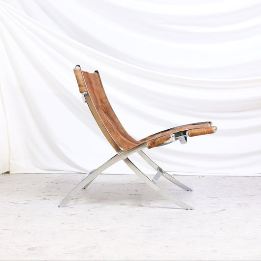 Antonio Citterio Scissor Chair – hårbeklätt läder