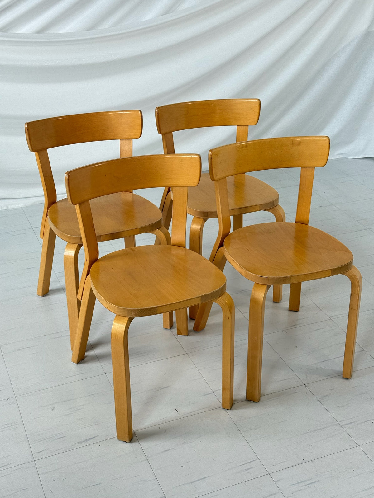 Artek 69 Chair by Alvar Aalto (set of 4)