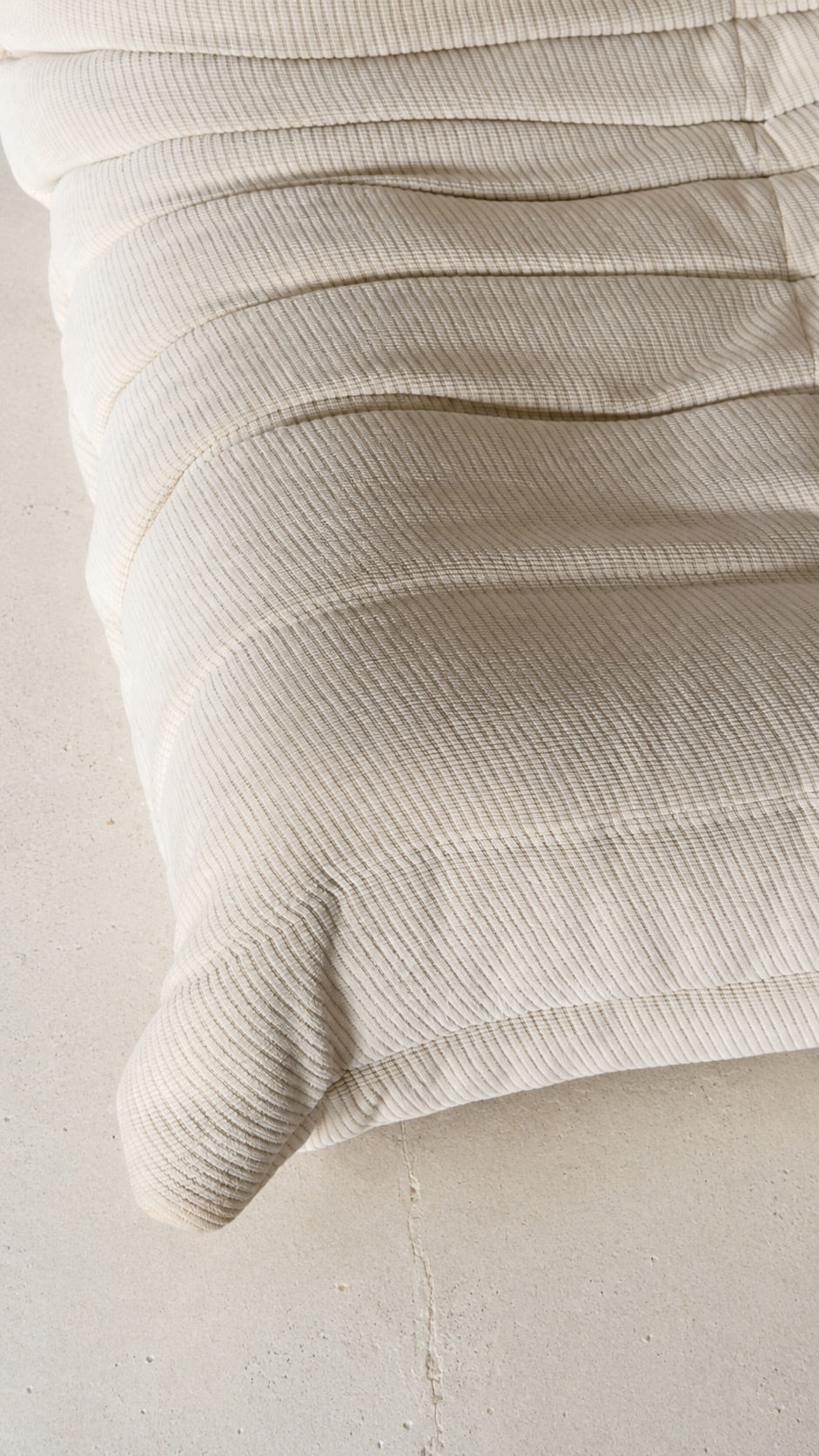 Ligne Roset Togo 2-Seater Sofa in Light Textured Fabric