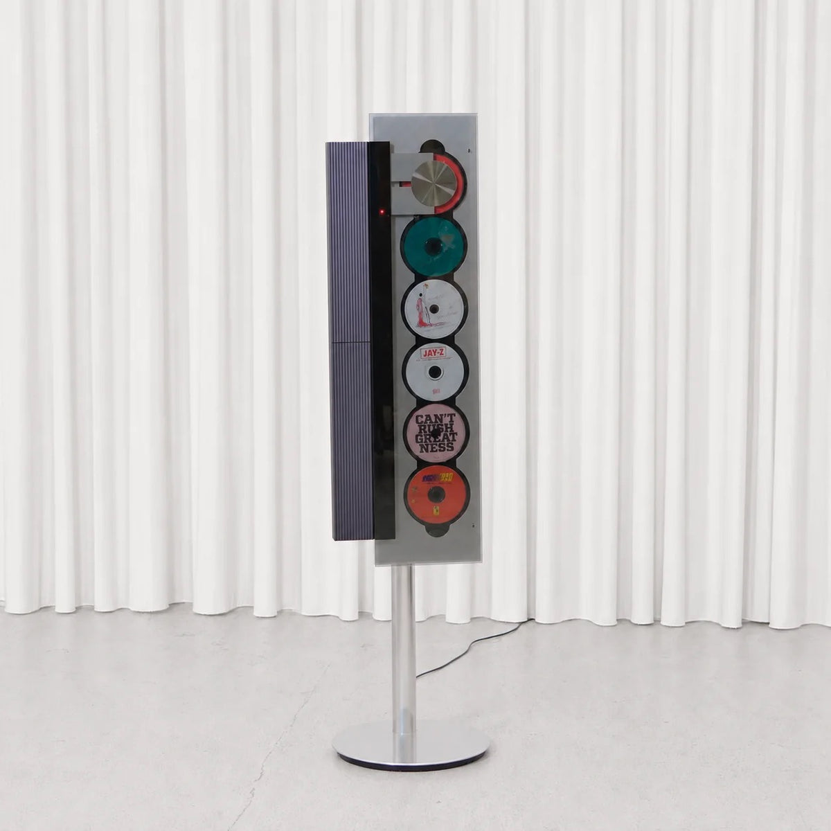 Bang & Olufsen BeoSound 9000 CD system on aluminium floor stand