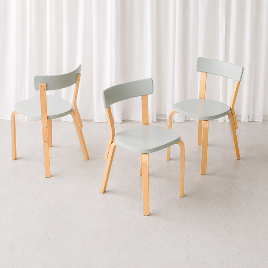Artek 69 Chair Mint Green by Alvar Aalto, 2014
