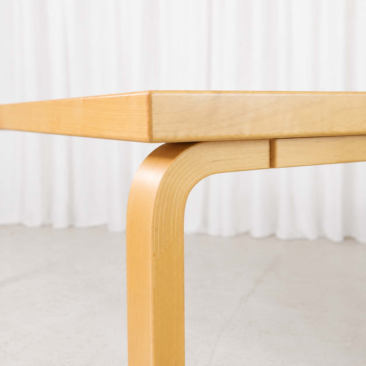 Artek Table 83 in Black Linoleum by Alvar Aalto